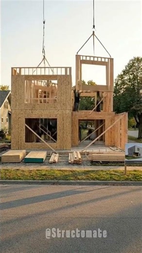 From Empty Lot to Stunning Modern Cube House 🏡 | Satisfying Construction Progress