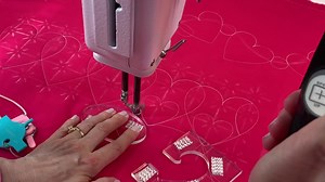 Happy Valentine's with the Westalee Hearts Template Set. How can we use those amazing tools on frame longarms? Kate Quinn shares some tips and trick along with a few cute designs. Enjoy this fun selection. Reminder that Sew Steady has a special offer with the purchase or any heart templates so check out the website for more information. | Sew Steady