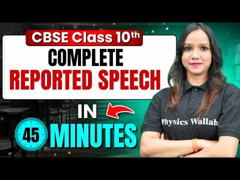 Complete Reported Speech | CBSE Class 10 Mid Term | Mind Blowing Hacks In English