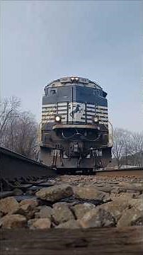 Norfolk Southern Train 350 Runs Over the Camera