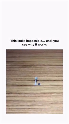 globalreel.lio on Instagram: "At first glance, it looks like a simple setup: a bolt fixed at the center of a table and two short ropes coming in from either side. The ropes are tied in a way that makes the loop look permanently locked, like an unsolvable physics puzzle. For a moment, your brain accepts it as a paradox. But the magic isn’t in physics — it’s in control. One rope is subtly pressed and guided during the knot, preventing it from sliding free after the tie is complete. The hands do ju