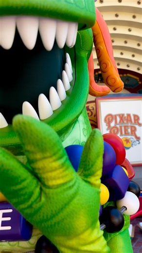 Partysaurus Rex has arrived at Pixar Pier. . . . . #jessie #pixarpier #mrpotatohead #toystory #pixar #toys #woody #buzzlightyear #toy #disneypixar #toystoryland #buzz #toycollector #bopeep #toystorycollection #toystoryfan #rextoystory #mickeymouse #jurassicpark #toystoryparty #disneyprincess #disneyparks #disneylife #disneymagic #disneylove #partysaurusrex #pixarfest #rex #trex #dinosaur | Sergiosdadjokes
