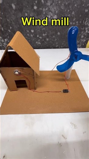 Wind mill Science Project For Students/#windmill #dcmotor #youtubeshorts #shorts #diy #trending
