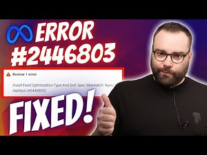 Fix Facebook Ads Manager Error #2446803!