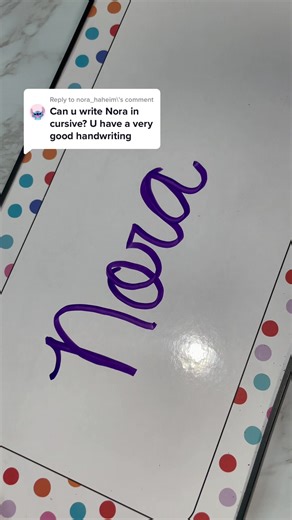 Nora ASMR Handwriting Response