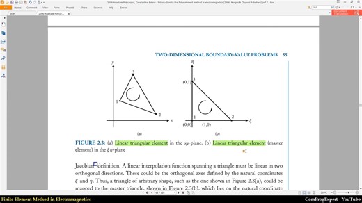 22. Linear triangular elements (Finite Element Method in Electromagnetics #22)