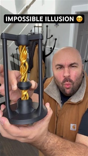 The 3D Printed Infinity Helix Illusion! 😳 #magic #3d #illusion
