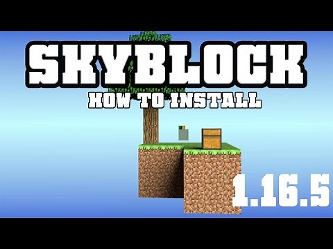How to get Skyblock Map for Minecraft 1.16.5|download & install SkyBlock 4 in 1.16.5 (Win) | Exelsio