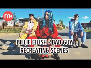 Billie Eilish - bad guy: recreating some scenes from the video