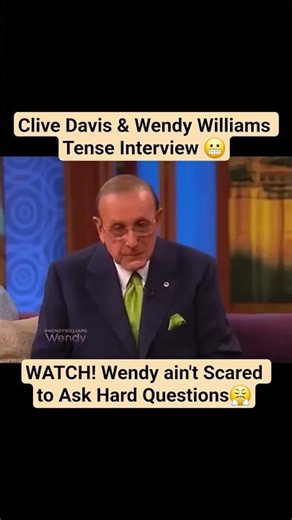 Clive Davis & Wendy Williams Tense Interview - Watch! #clivedavis #wendy #whitney #music #interview
