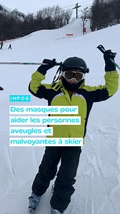 6.8K views · 21 reactions | Des lunettes adaptées pour permettre aux personnes aveugles et malvoyantes de skier en toute sécurité!  #news #infos #Qu4tre #ski | Qu4tre - Liège Média | Facebook