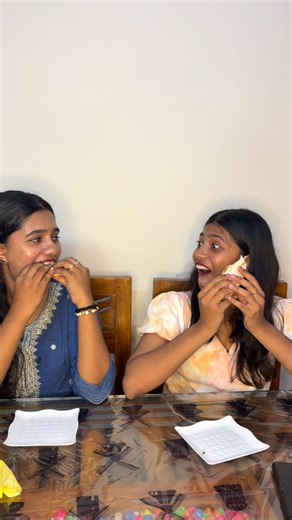 Akshararajesh  on Instagram: "Food challenge 😱😂😂 Watch till the end 😂😂 #fyp #foodchallenge #girls #comedy #funnyvideos"