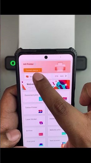 How to Connect to Mobile via SharpFox App? | SEZNIK A4 Lite Printer