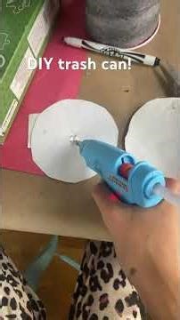 Homemade diy trash can