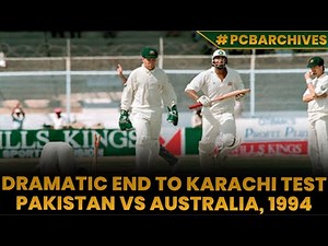 Dramatic End to Karachi Test! Day 5 Highlights - Pakistan vs Australia, 1994