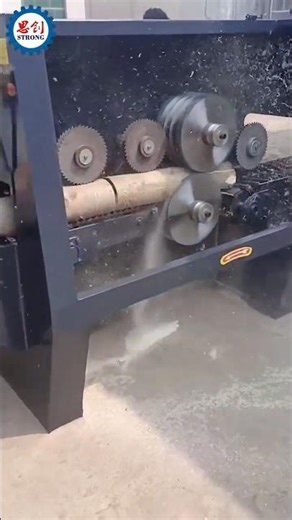 Fully Automatic Round Wood Multi Blade Rip Saw for Sale #multibladesaw #sawmill #woodworking #wood