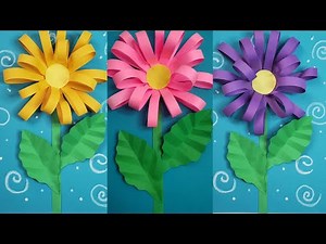 How To Make 3D Paper Flowers With Just Scissors and Glue