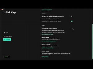 Logitech Pop Keys - How to Enable Auto Backup - Keep Your Settings Safe