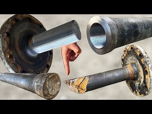 A Mechanic's New Method of Fixing a Broken Axle With Threads // Must Watch Give Your Opinion