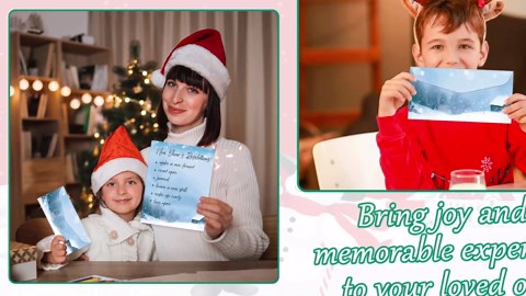 Lonfliness 50 Set Winter Christmas Letterhead Paper with Envelopes Blue Snow Computer Print Paper Snowflake Stationery for Note Letters to Santa Invitations Office School Printing 8.5 x 11 In