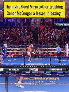 Floyd Mayweather teaching Conor McGregor a lesson boxing. #boxing #mayweather | Boxing USA