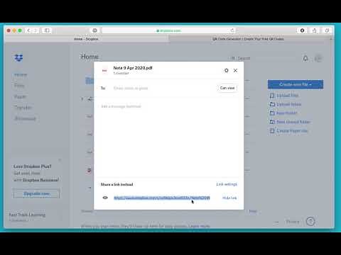 Creating QR Code from Dropbox PDF
