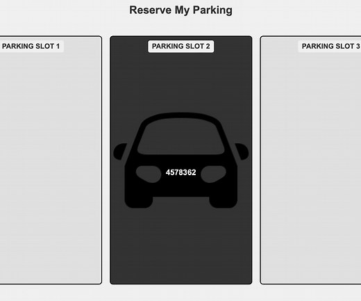 Smart Parking Lot System With Arduino and HTML