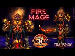 Hottest Fire Mage Transmog/Outfit World of Warcraft WOW TWW