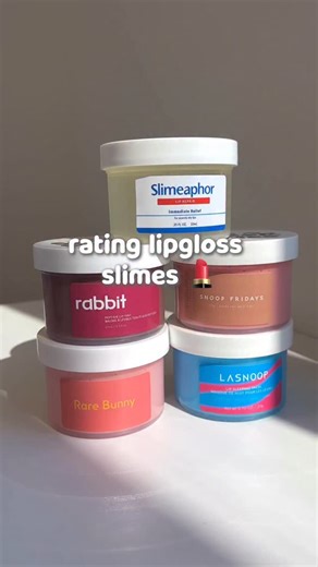 Snoopslimes on Instagram: "Slime inspired by the most popular lip products 💄 Which one is your favorite? 😍 #snoopslimes #slime #slimeasmr #asmr #oddlysatisfying"