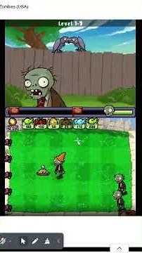 Level 1-9 in PvZ USA Nintendo DS #pvz #pvzgameplay #plantsvszombies #shorts #youtubeshorts #levels