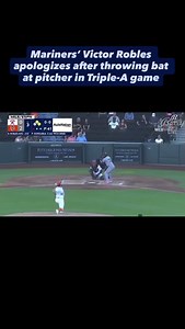 Seattle Mariners OF Victor Robles threw his bat toward the pitcher after nearly being hit by a pitch during a Triple-A game Sunday. He was immediately ejected. #baseball #sportsnews | FOX 13 Seattle