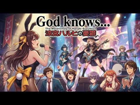 God knows... / 涼宮ハルヒ（平野綾）｜ イントロから胸が熱くなるあの文化祭ライブをカバー