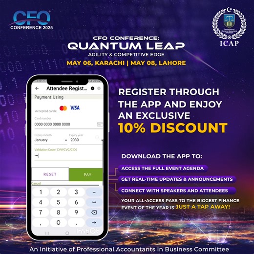 📲 𝐓𝐚𝐩 𝐈𝐧 𝐭𝐨 𝐭𝐡𝐞 𝐅𝐢𝐧𝐚𝐧𝐜𝐞 𝐄𝐯𝐞𝐧𝐭 𝐨𝐟 𝐭𝐡𝐞 𝐘𝐞𝐚𝐫! The official 𝐂𝐅𝐎 𝐂𝐨𝐧𝐟𝐞𝐫𝐞𝐧𝐜𝐞 𝟐𝟎𝟐𝟓 𝐀𝐩𝐩 is LIVE! From 𝐬𝐞𝐚𝐦𝐥𝐞𝐬𝐬 𝐫𝐞𝐠𝐢𝐬𝐭𝐫𝐚𝐭𝐢𝐨𝐧 𝐭𝐨 𝐫𝐞𝐚𝐥-𝐭𝐢𝐦𝐞 𝐮𝐩𝐝𝐚𝐭𝐞𝐬, 𝐬𝐩𝐞𝐚𝐤𝐞𝐫 𝐥𝐢𝐧𝐞𝐮𝐩𝐬, 𝐚𝐧𝐝 𝐧𝐞𝐭𝐰𝐨𝐫𝐤𝐢𝐧𝐠 on the go — it’s your ultimate companion for the biggest finance event of the year! 💥 Bonus? 𝐑𝐞𝐠𝐢𝐬𝐭𝐞𝐫 𝐯𝐢𝐚 𝐭𝐡𝐞 𝐚𝐩𝐩 𝐚𝐧𝐝 𝐠𝐞𝐭 𝟏𝟎% 𝐎𝐅𝐅! Download now and elevate your conference experience. i