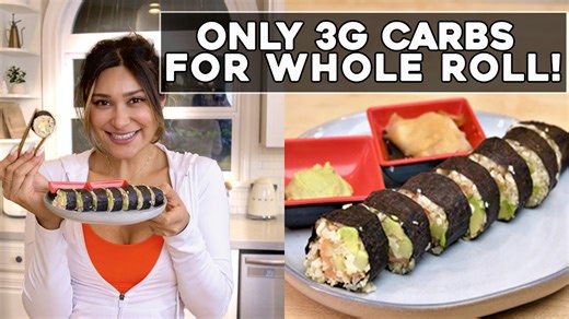 How to make homemade sushi | Low calorie | Low carb | Weight loss dinner