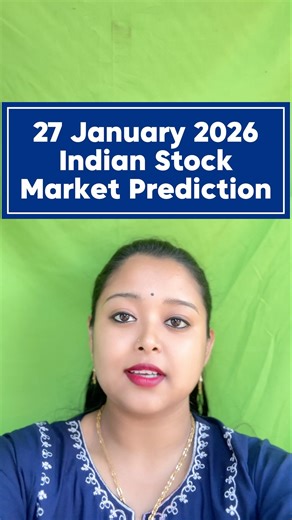 27 January 2026 Indian Stock Market Predictions #trading #viral #stockmarket #trending #investing