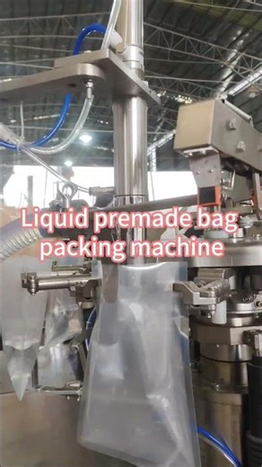 Liquid premade bag packing machine
