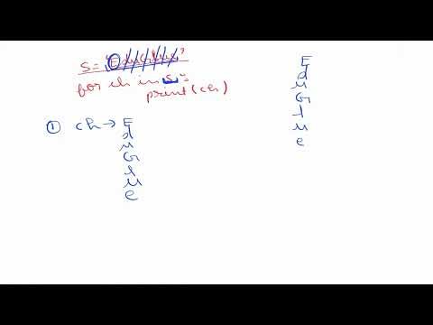 U3L6 String Traversal in Python using For Loop & While Loop | AKTU Unit-3 | BCC302 BCC402 | Eduglue