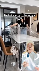 1.1K views · 13K reactions | Mantel transparente en PVC elegante y moderno  #viralpost2025シ #fypシ゚viralシ #fbyシvideo #viralreelsシ #facebookviral #Chavarria #manteles #trasparente | Lucy Chavarría | Facebook