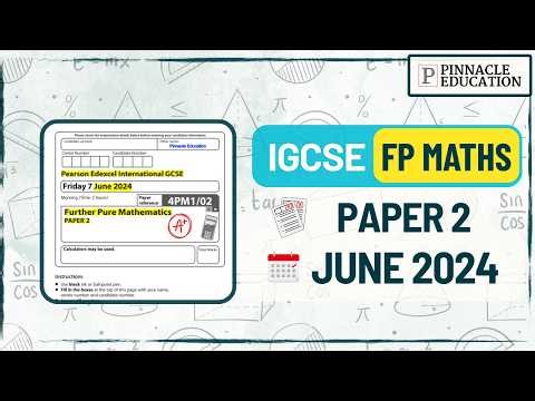 Practice this JUNE 2024 FP Maths Exam Paper With Me! | Edexcel IGCSE 4PM1/02 Past Paper Walkthrough