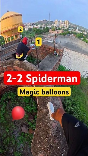 Spiderman magic balloon 🎈 #parkour #funny #viral #youtube #support #rishabhfreerun #jodhpur #viral