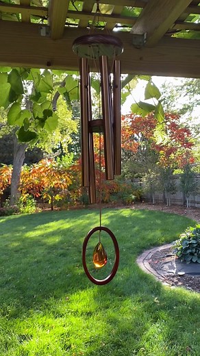 A tribute to Chick Corea, our Chimes of Crystal Silence is tuned to the opening and closing chords of Corea's jazz masterpiece, Crystal Silence, which was recorded as a duet with vibraphonist Gary Burton. It is finished in a beautiful teak wood with an amber crystal accent. ⁠ Link in bio | Woodstock Chimes