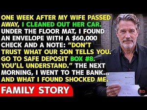 A Week After My Wife Died, I Found A Hidden Envelope In Her Car — The Note Inside Shocked Me… STORY