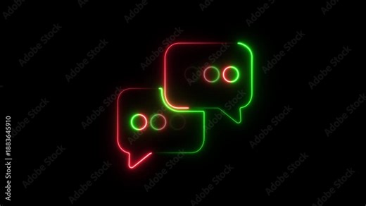 Social media icons come to life with smooth animations on a dark background, highlighted by an abstract message icon. Ideal for social media campaigns, app promotions, or digital branding.