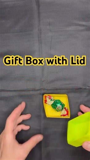 Easy Origami Gift Box with Lid | Simple Paper Candy Box Tutorial