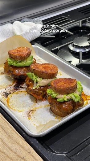 Healthy Sweet Potato Burgers for Date Night