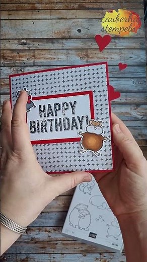 2. Variante meiner rotierenden Pop Up Karte | magische Drehkarte | KUSCHELGRÜSSE | Stampin' Up!