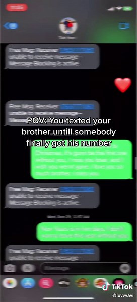 Texting my Brother: Heartwarming Conversations