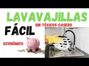 Cómo hacer LAVAVAJILLAS NATURAL nivel Muy FÁCIL sin TÓXICOS cosmética natural, limpieza 💅 🍀
