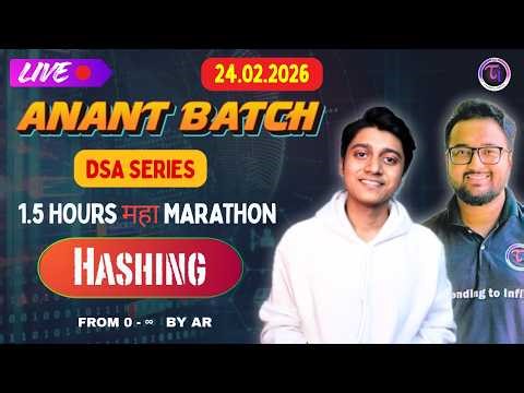 🎯 LIVE DSA MARATHON with Aakifur Sir | Hashing | Anant Batch