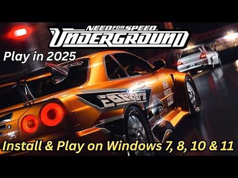 How to Install & Play NFS Underground on Windows 7, 8, 10 & 11 in 2025 🔥 | Fix Crashes & No Sound